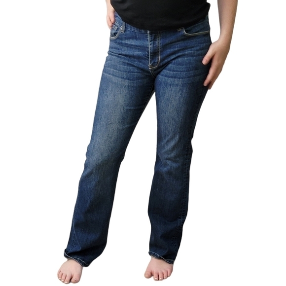 Seven7 Denim Bootcut Boyfriend Jeans Size 8 - Picture 4 of 14